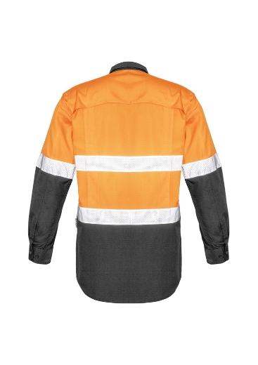 Picture of Syzmik, Mens Rugged Cooling Taped Hi Vis Spliced Shirt